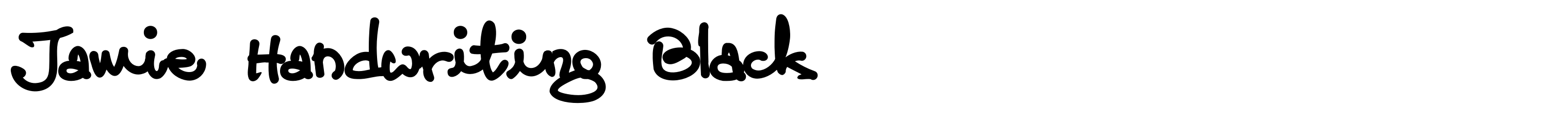 Jamie Handwriting Black